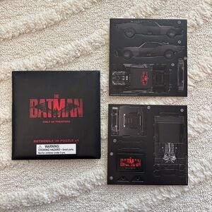 DC THE BATMAN 2022 Batmobile 3D Puzzle Advance Screening Promo 3D Lot Of 2 New